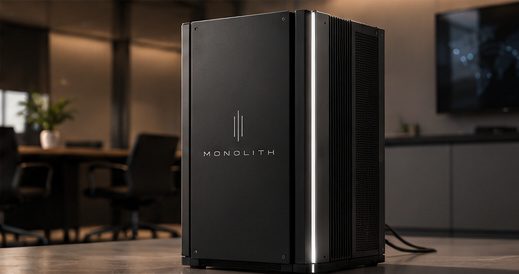The Monolith appliance in the corner of an office